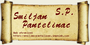 Smiljan Pantelinac vizit kartica